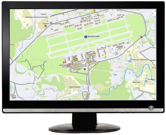 Аэрофлот контролирует местоположение перонного персонала и наземной техники на электронной карте